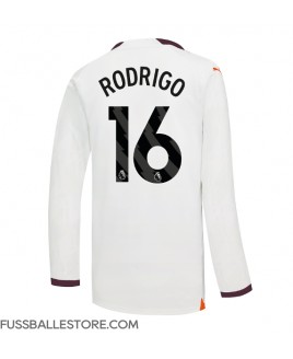 Günstige Manchester City Rodri Hernandez #16 Auswärtstrikot 2023-24 Langarm